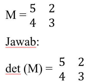 Rumus dan Contoh Determinan Matriks – Gramedia Literasi